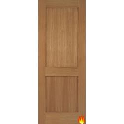 Marlborough 2 Panel (Shaker) Internal Oak Fire Door (FD30)